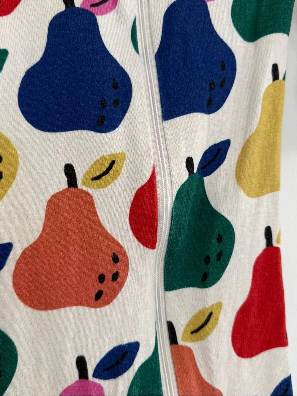 Hanna Andersson Baby Zip Sleeper In Organic Cotton Colorful Pears 3-6m